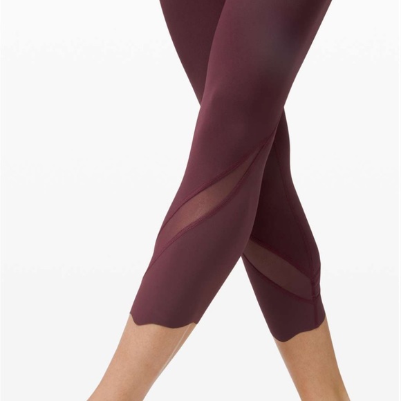 Lululemon Special Edition Wunder Under Crop High-Rise *Roll Down Scallop 23" - Picture 7 of 8